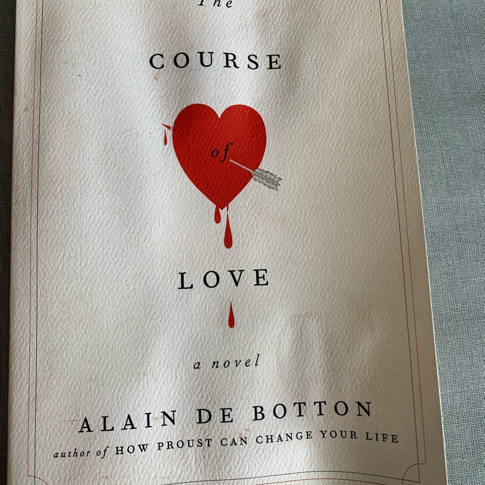 Alain De Bottom book The Course Of Love fiction paperback 2017